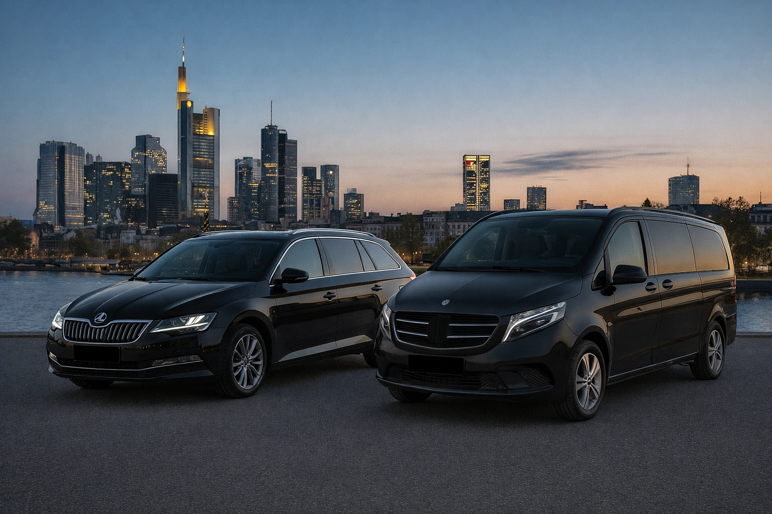 Minivan pripravený na medzinárodnú prepravu osôb zo Slovenska do Európy